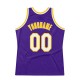 Custom Purple White-Gold Authentic Throwback Basketball Jersey Custom Purple White-Gold Authentic Throwback Basketball Jersey
