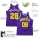 Custom Purple Gold-Kelly Green Authentic Throwback Basketball Jersey Custom Purple Gold-Kelly Green Authentic Throwback Basketball Jersey