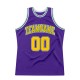 Custom Purple Gold-Kelly Green Authentic Throwback Basketball Jersey Custom Purple Gold-Kelly Green Authentic Throwback Basketball Jersey