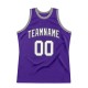 Custom Purple White-Silver Gray Authentic Throwback Basketball Jersey Custom Purple White-Silver Gray Authentic Throwback Basketball Jersey