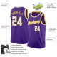 Custom Purple White-Gold Round Neck Rib-Knit Basketball Jersey Custom Purple White-Gold Round Neck Rib-Knit Basketball Jersey