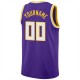 Custom Purple White-Gold Round Neck Rib-Knit Basketball Jersey Custom Purple White-Gold Round Neck Rib-Knit Basketball Jersey